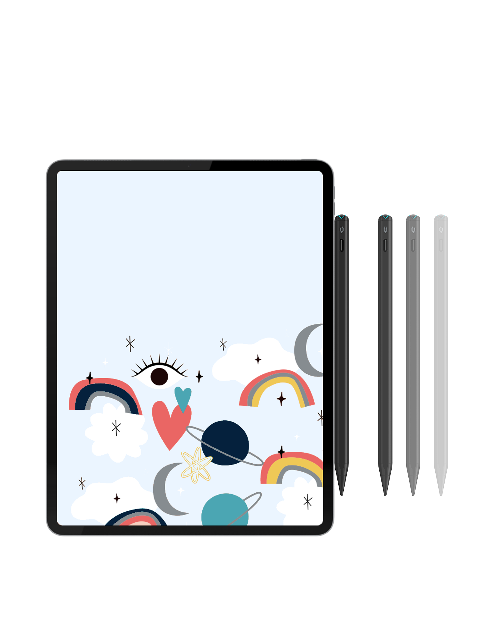 Tinymoose Pencil Pro Ultra – black magnetic stylus for iPad with palm rejection and tilt support | قلم تاينيموس برو ألترا الأسود – قلم مغناطيسي للآيباد يدعم راحة اليد والميلان