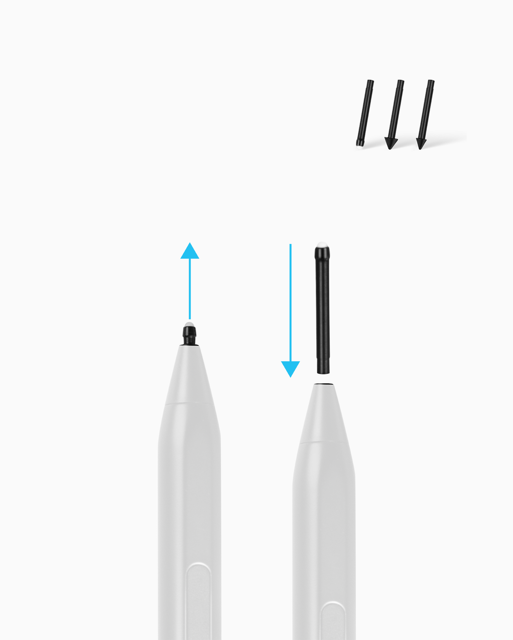 Tinymoose Pencil X – stylus with replaceable nibs for smooth, consistent writing on Microsoft Surface and Windows tablets | قلم تاينيموس إكس – قلم برؤوس قابلة للتبديل لكتابة سلسة ومتسقة على أجهزة مايكروسوفت سيرفيس وتابلتات ويندوز