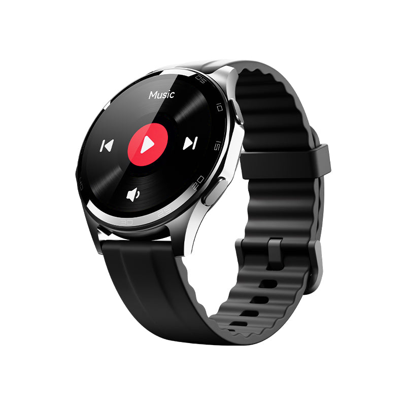 Atlas Smartwatch | GPS, AMOLED & 15-Day Battery and music controls - Midnight Black