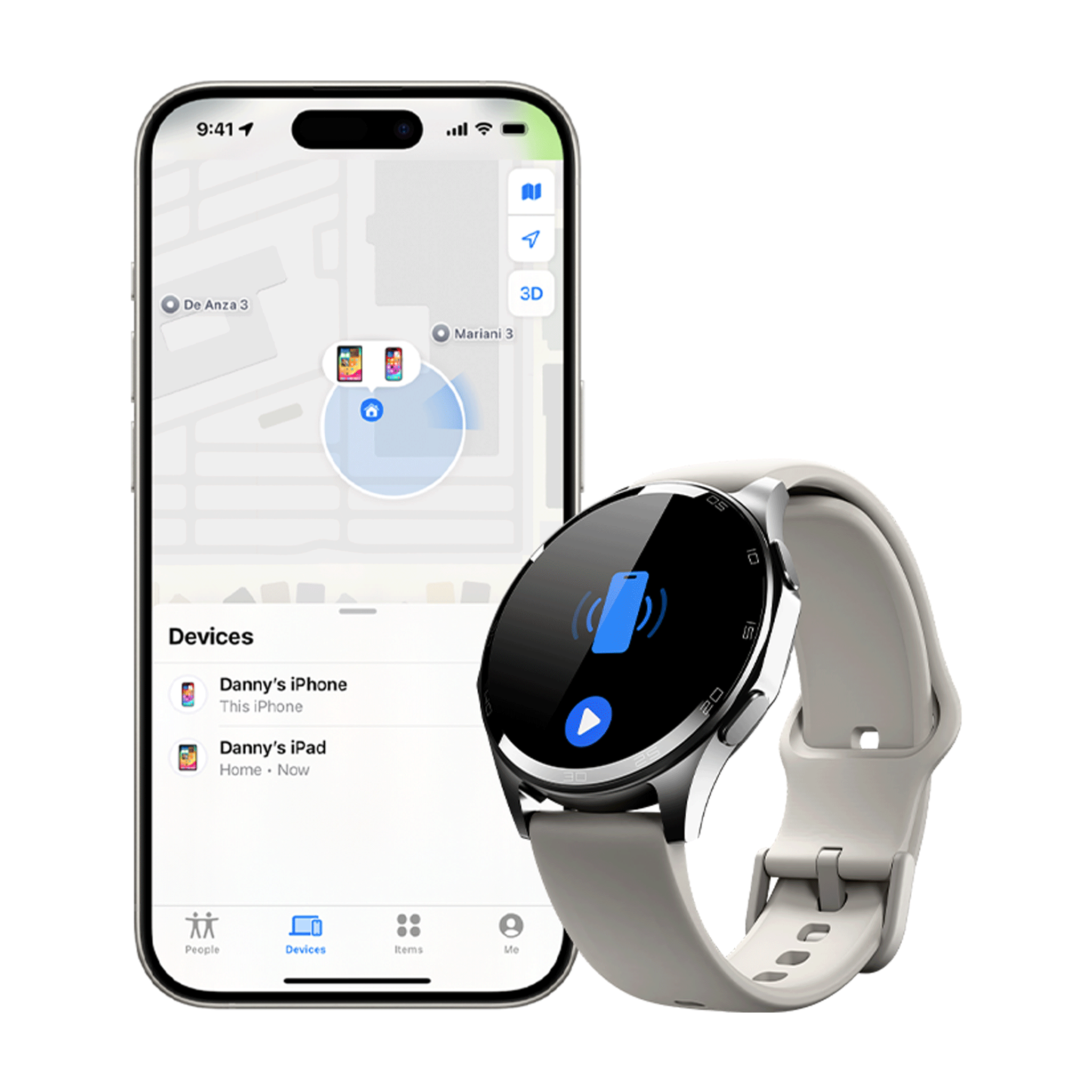 Atlas Smartwatch with GPS Tracking - Arctic Fog