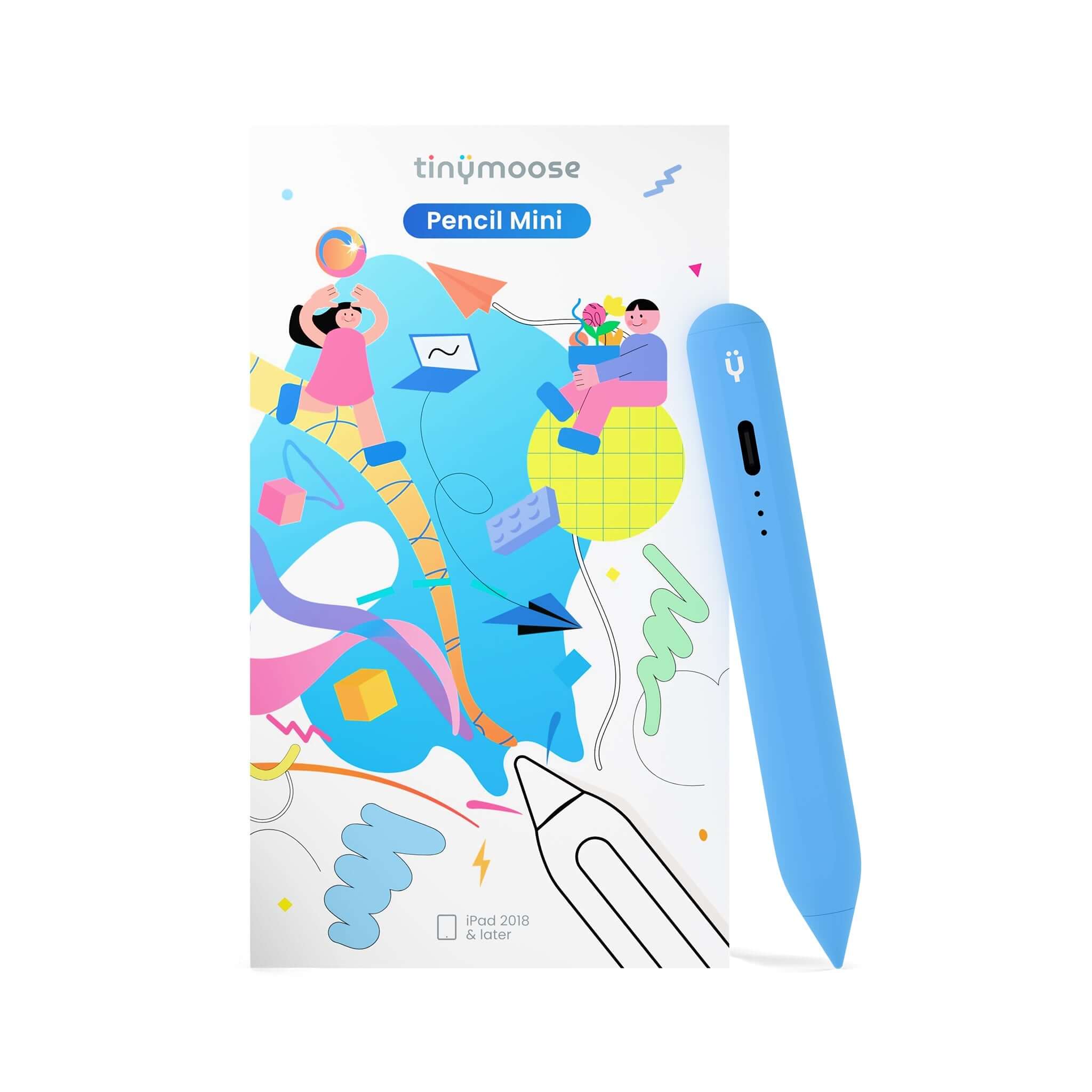 Pencil Mini iPad Pen for kids blue with packaging