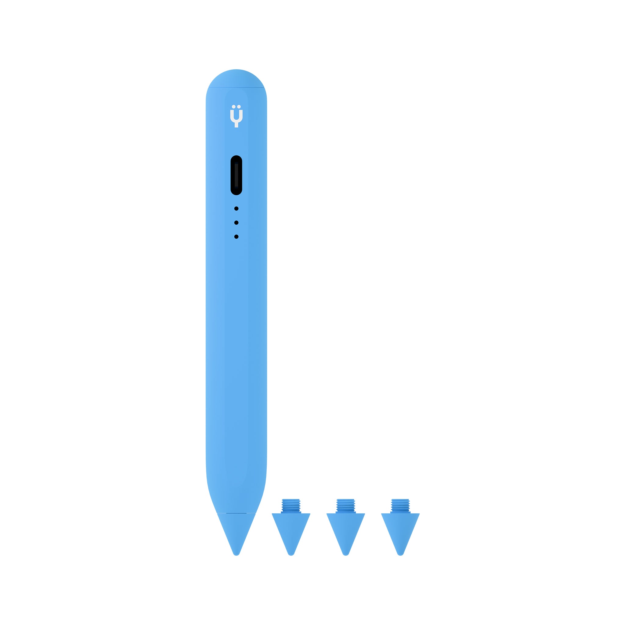 Pencil Mini iPad Pen for kids blue with packaging and content