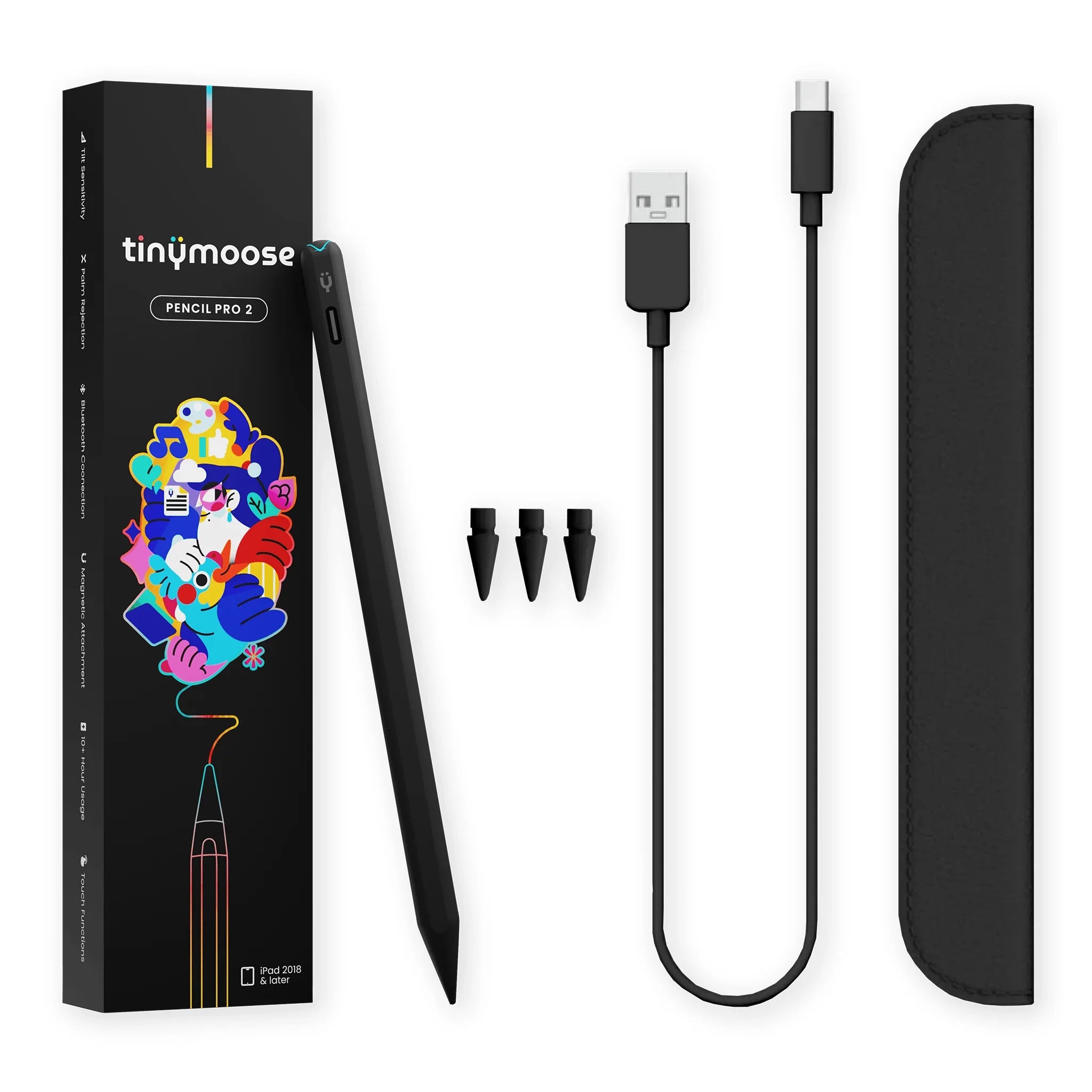 Pencil Pro 2 | Midnight Black - With Gesture Controls