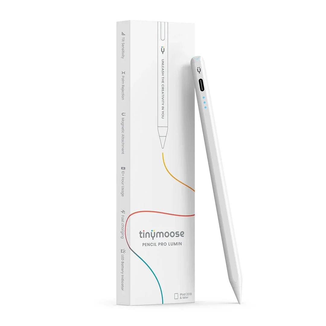 Pencil Pro Lumin Alpine White – iPad stylus with LED and palm rejection
