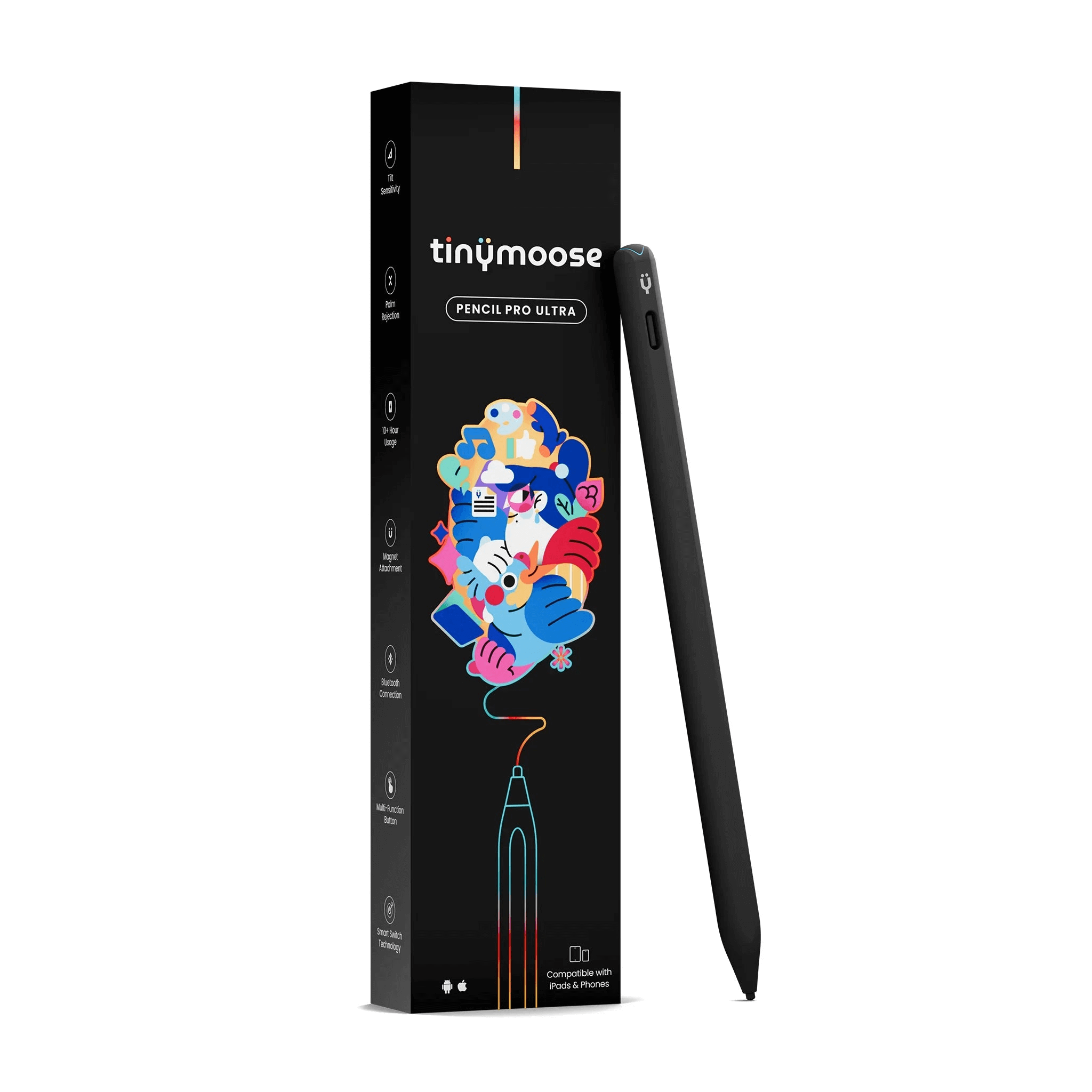 Pencil Pro Ultra iPad Pen med Smart Switch Technology - Midnight Black