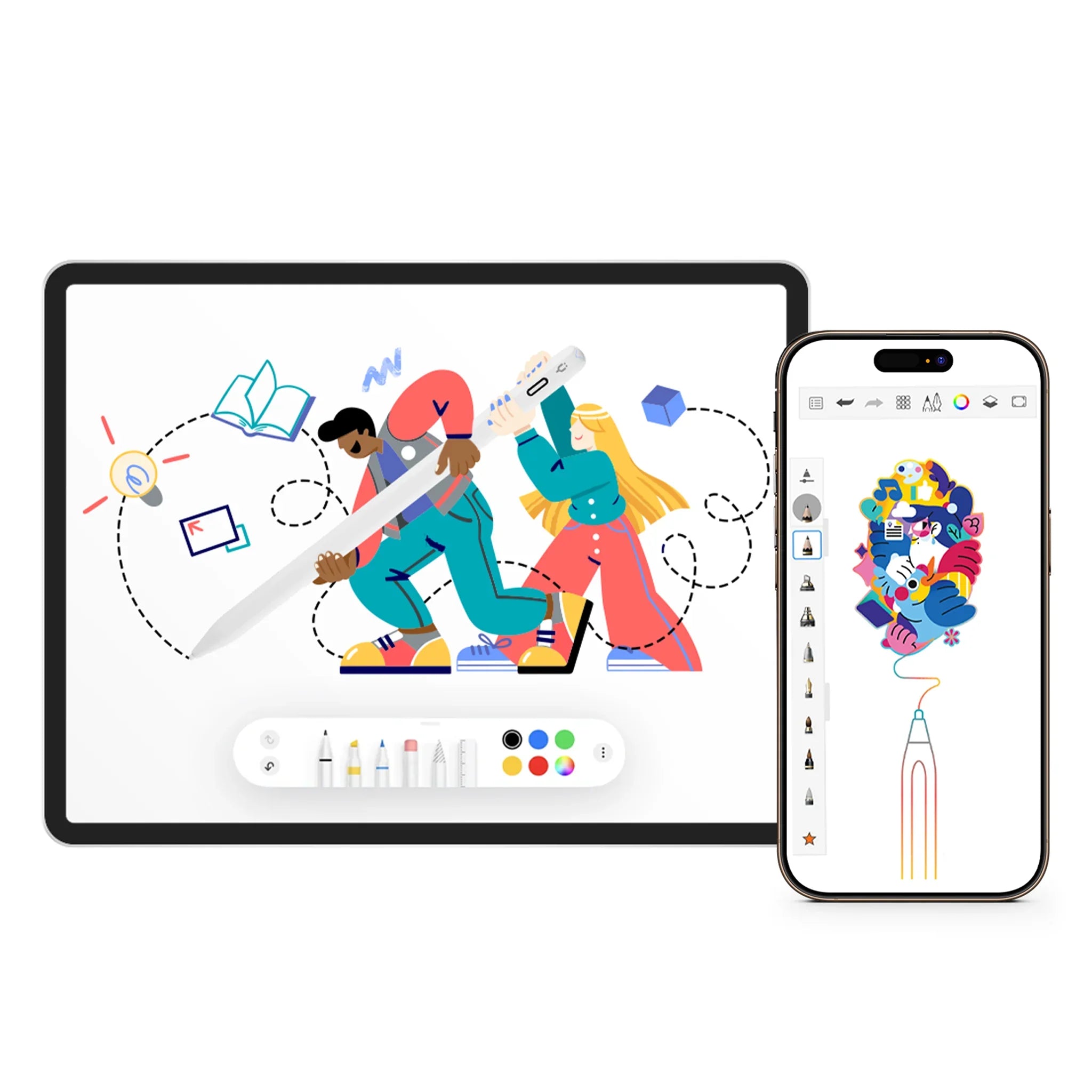 Lápiz óptico Pencil Pro Ultra para iPad con tecnología Smart Switch - Blanco alpino