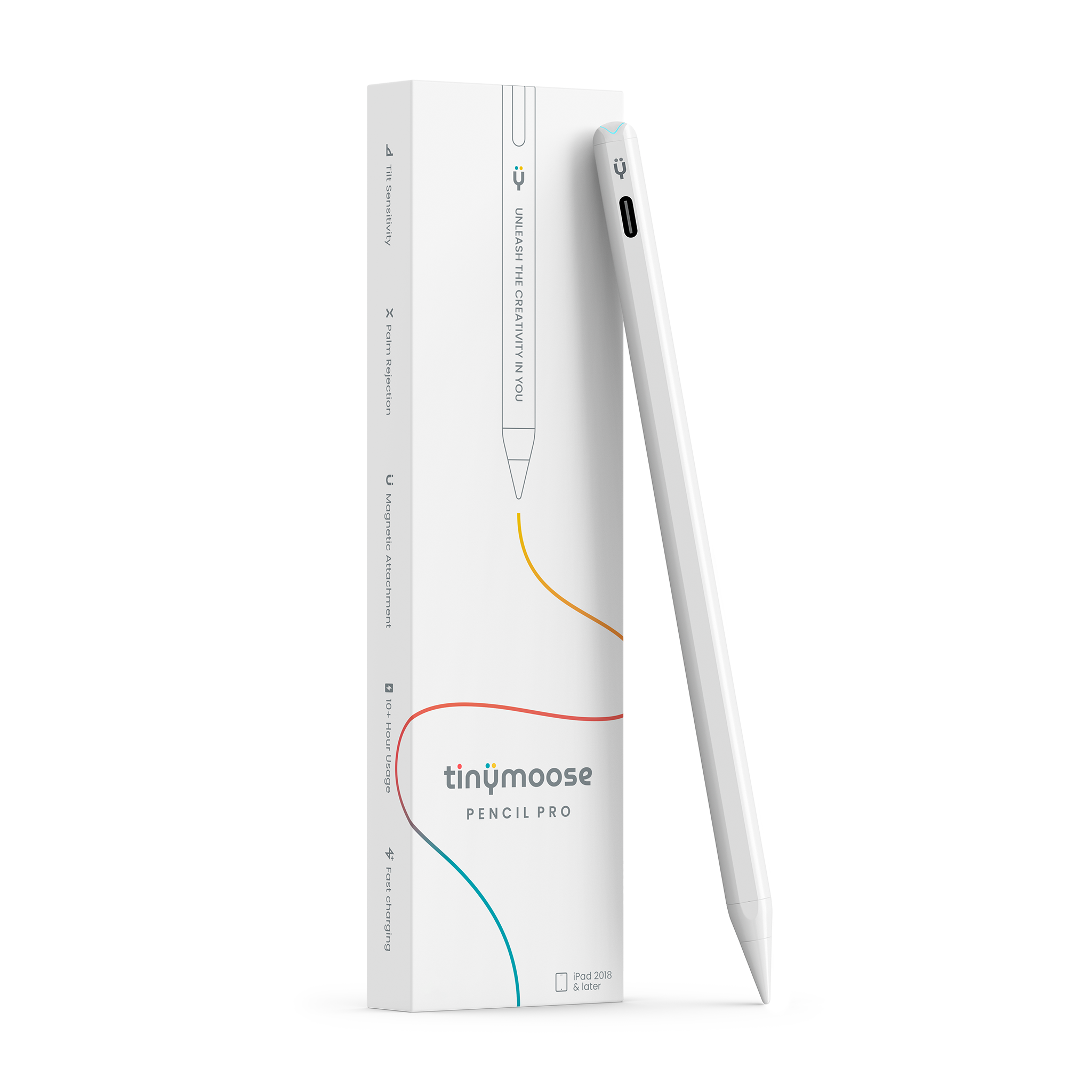 Pencil Pro (White) – Compatible with iPads (2018 and Newer)