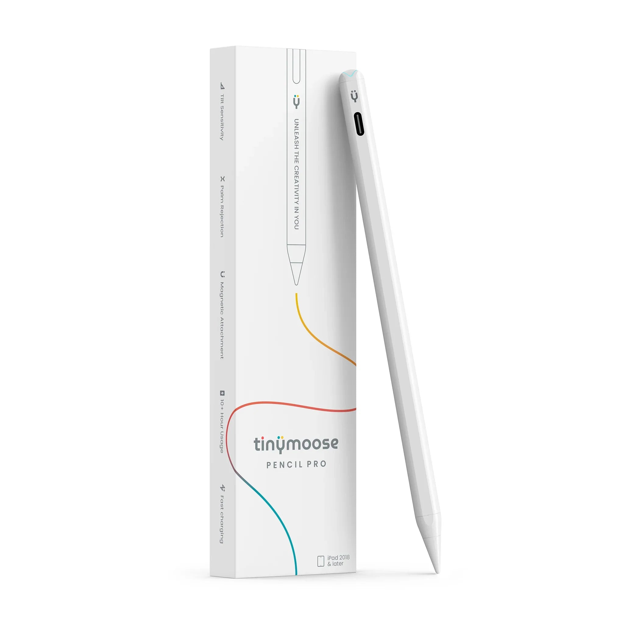 Pencil Pro - iPad Pen With USB-C Charging | Pearl White, with packaging