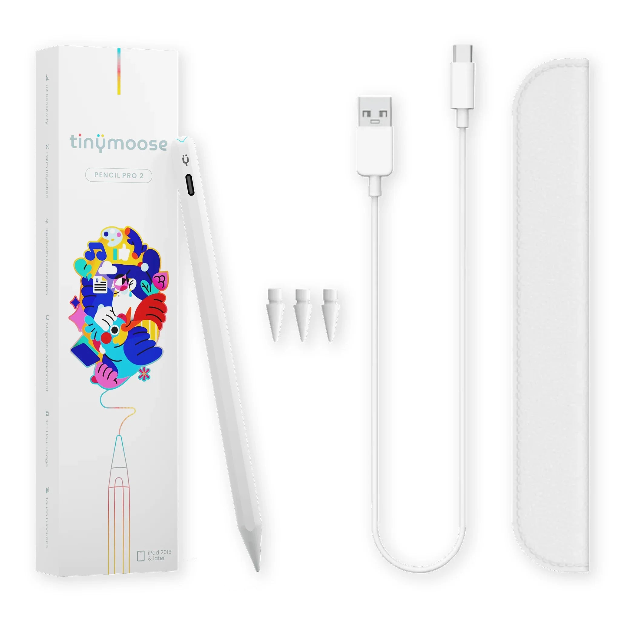 Pencil Pro 2 | Alpine White - Mit Gestensteuerung