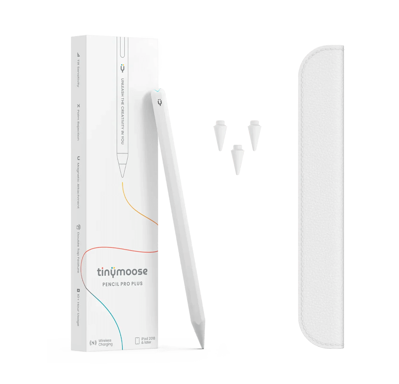 Pencil Pro Plus | Wireless Charging iPad Pen with packaging content