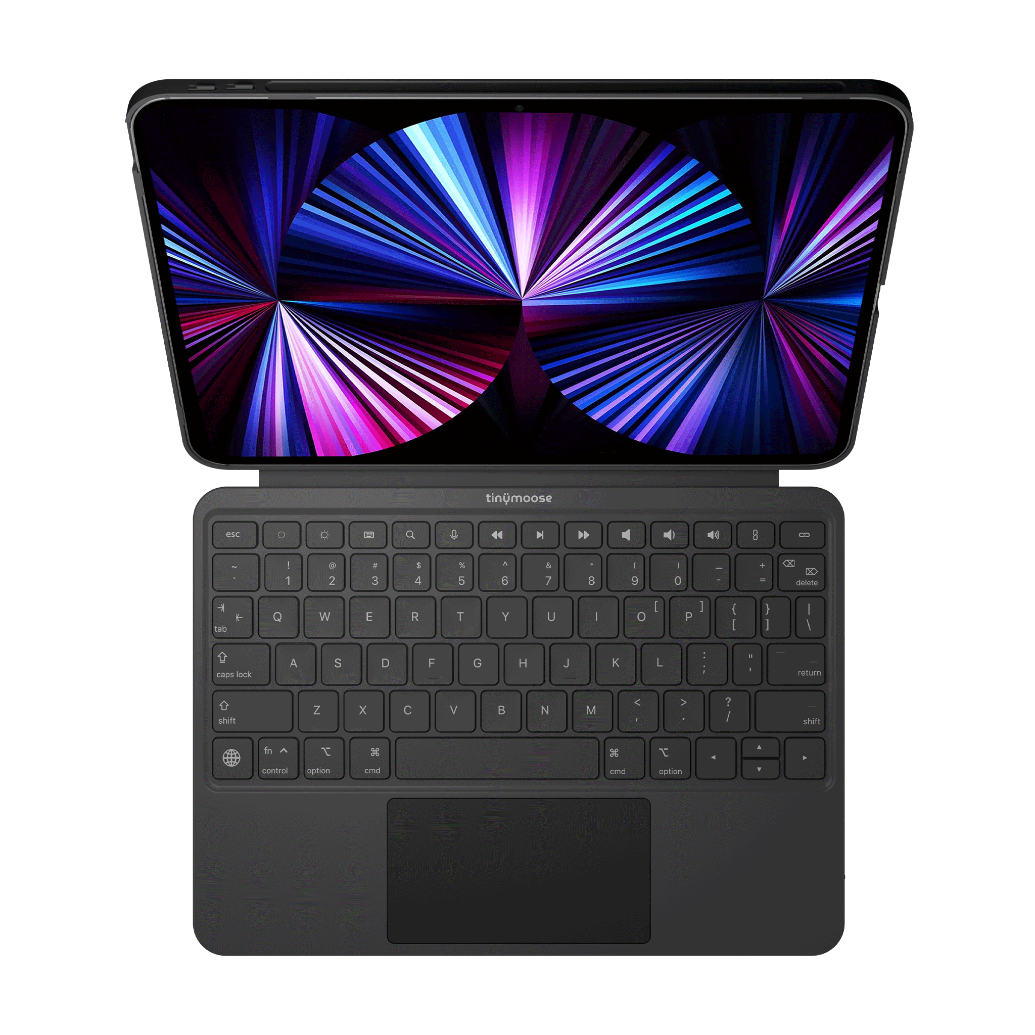 SpacePad iPad Keyboard - Black - (iPad Air 11 (4th–5th Gen) / Pro 11) with vibrant display