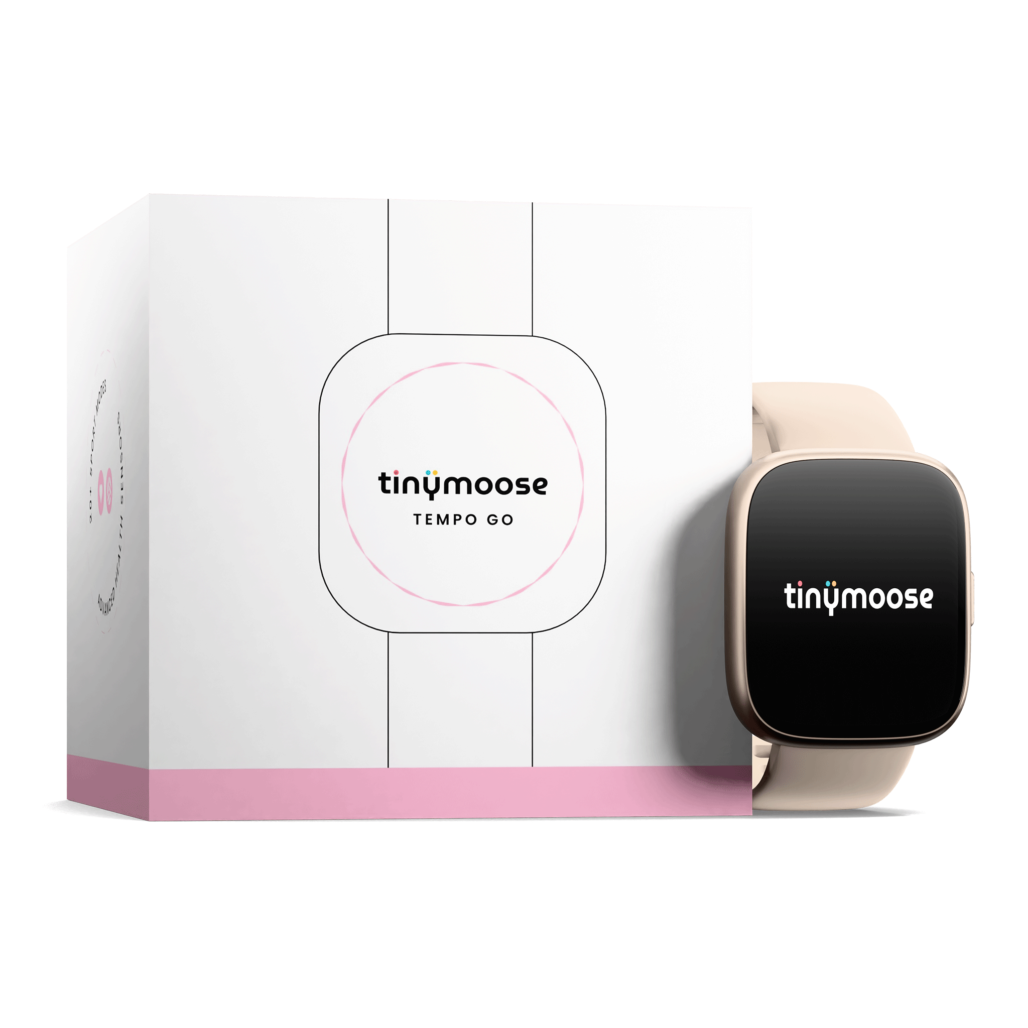 Tempo Go Smartwatch with 100 Sports Modes & Heart Rate Monitoring - Pink Mist