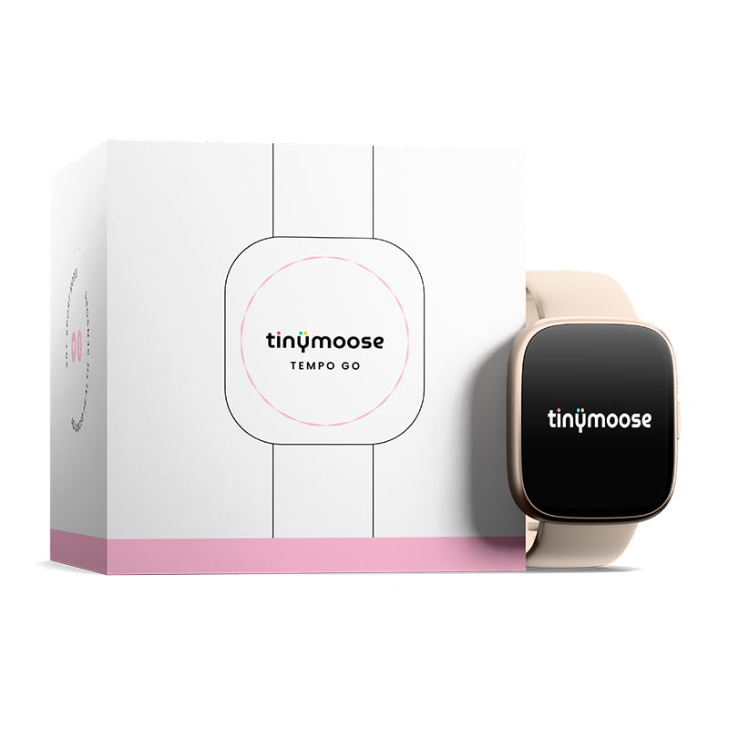 Tinymoose Tempo Go Smartwatch – Bluetooth calling, built-in mic and speaker, heart rate - Pink Mist