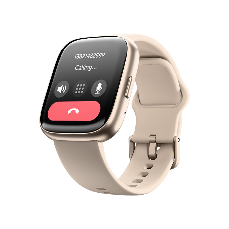 Tinymoose Tempo Go Smartwatch – Bluetooth calling, built-in mic and speaker, heart rate - Pink Mist