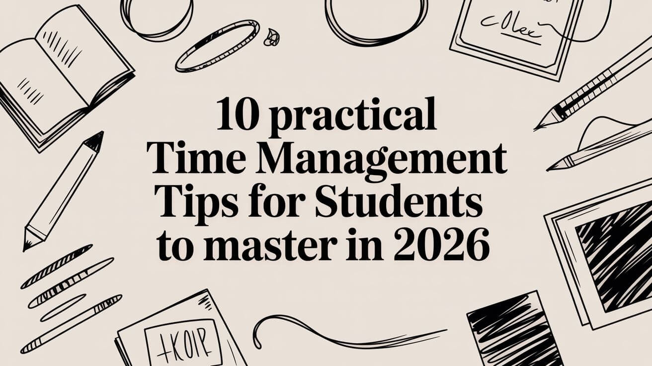 10 Practical Time Management Tips for Students to Master in 2026
