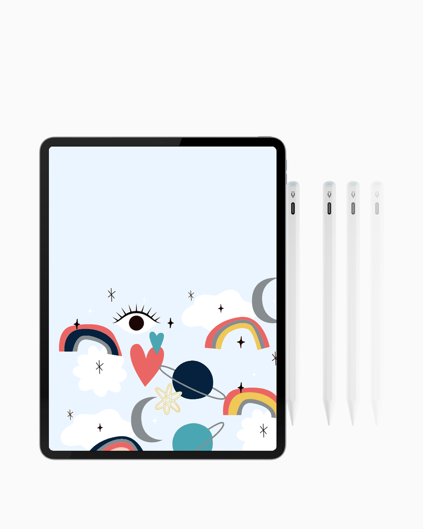 Tinymoose Pencil Pro 2 – iPad stylus with Bluetooth, magnetic attachment, smooth writing, and premium design | قلم تاينيموس برو ٢ – قلم بلوتوث للآيباد مع تثبيت مغناطيسي، كتابة ناعمة، وتصميم أنيق