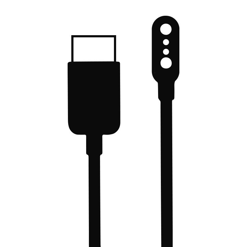 Tinymoose Tempo Go Smartwatch charger – magnetic USB cable for Android, iPhone, Huawei, and Samsung. | شاحن ساعة تاينيموس تيمبو جو – كابل USB مغناطيسي متوافق مع أجهزة أندرويد، آيفون، هواوي، وسامسونج.