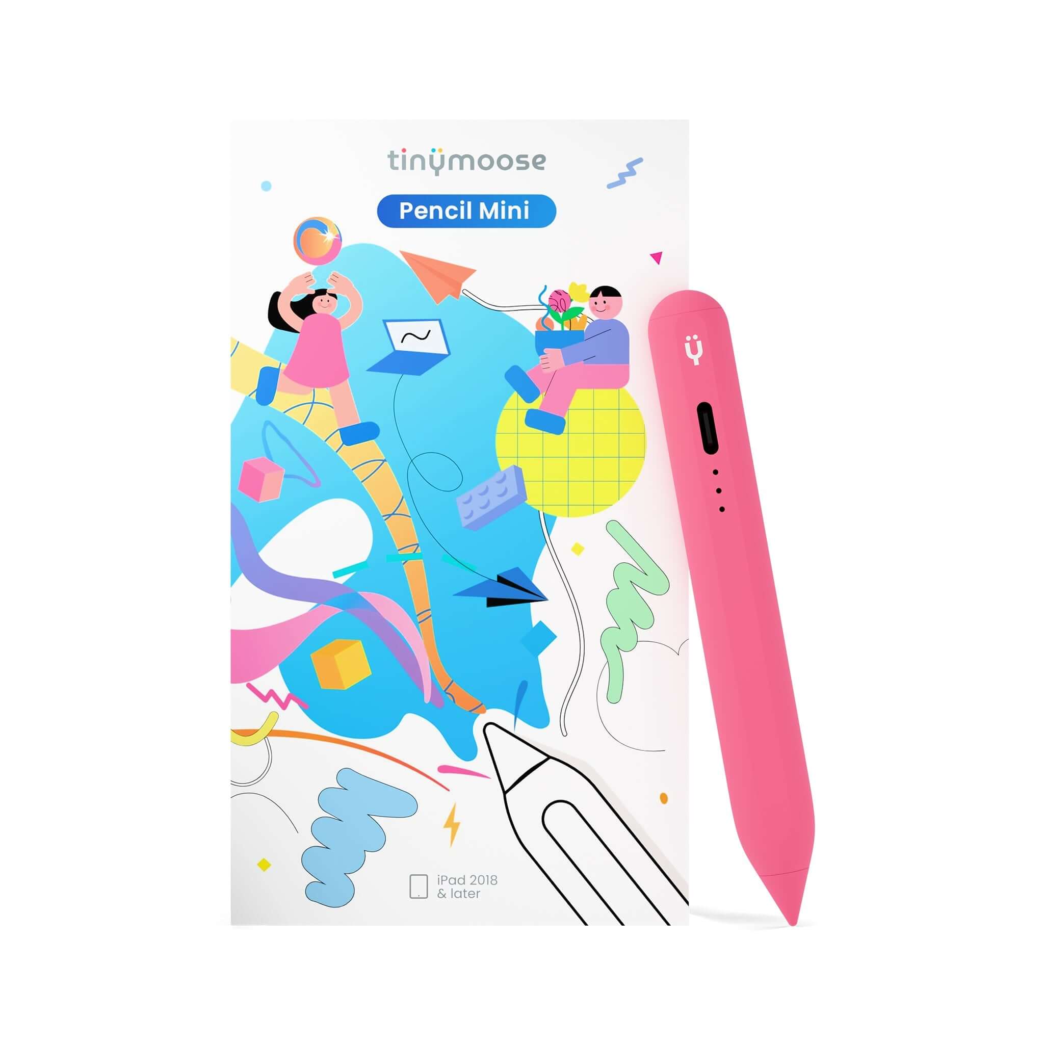 Pencil Mini ipad pen for kids packaging pink