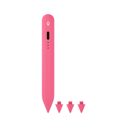 Pencil Mini ipad pen for kids packaging and content pink
