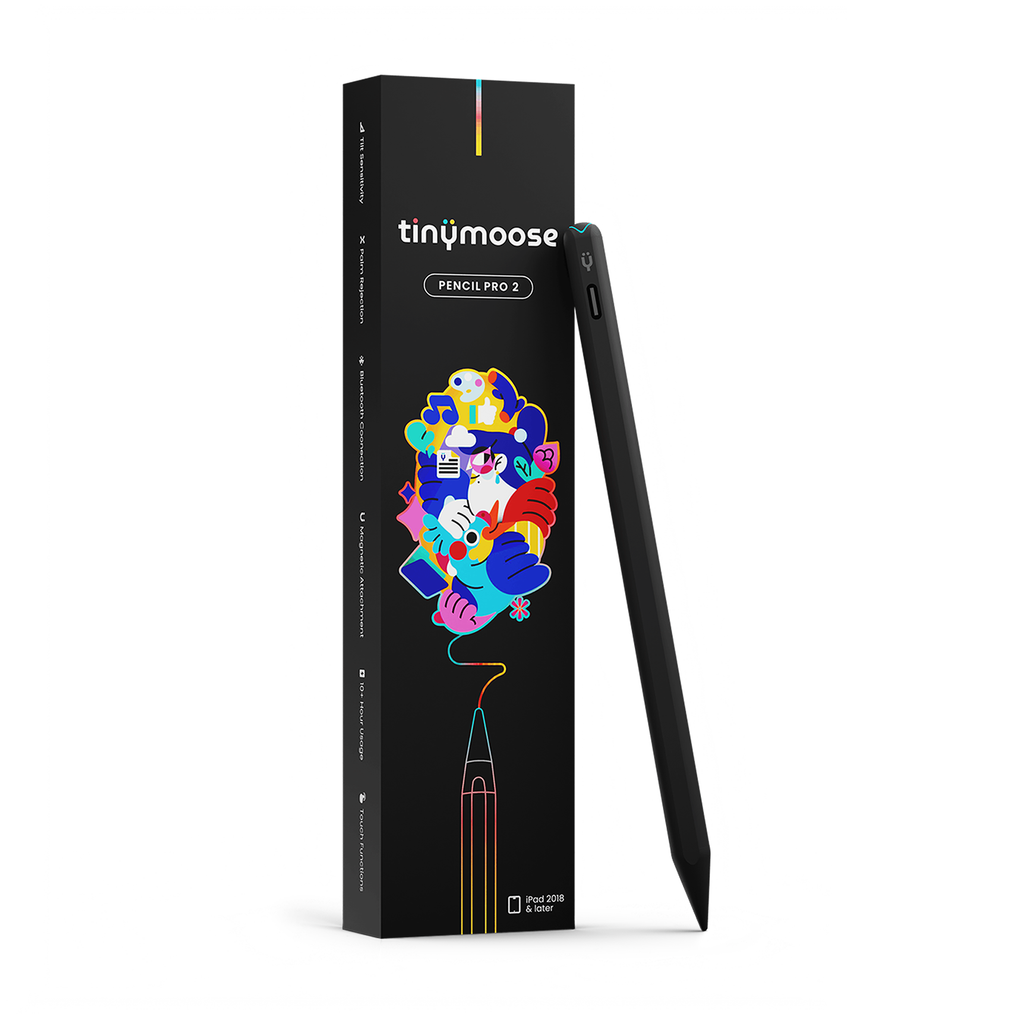 Pencil Pro 2 | Midnight Black Compatible with iPads (2018 and newer)