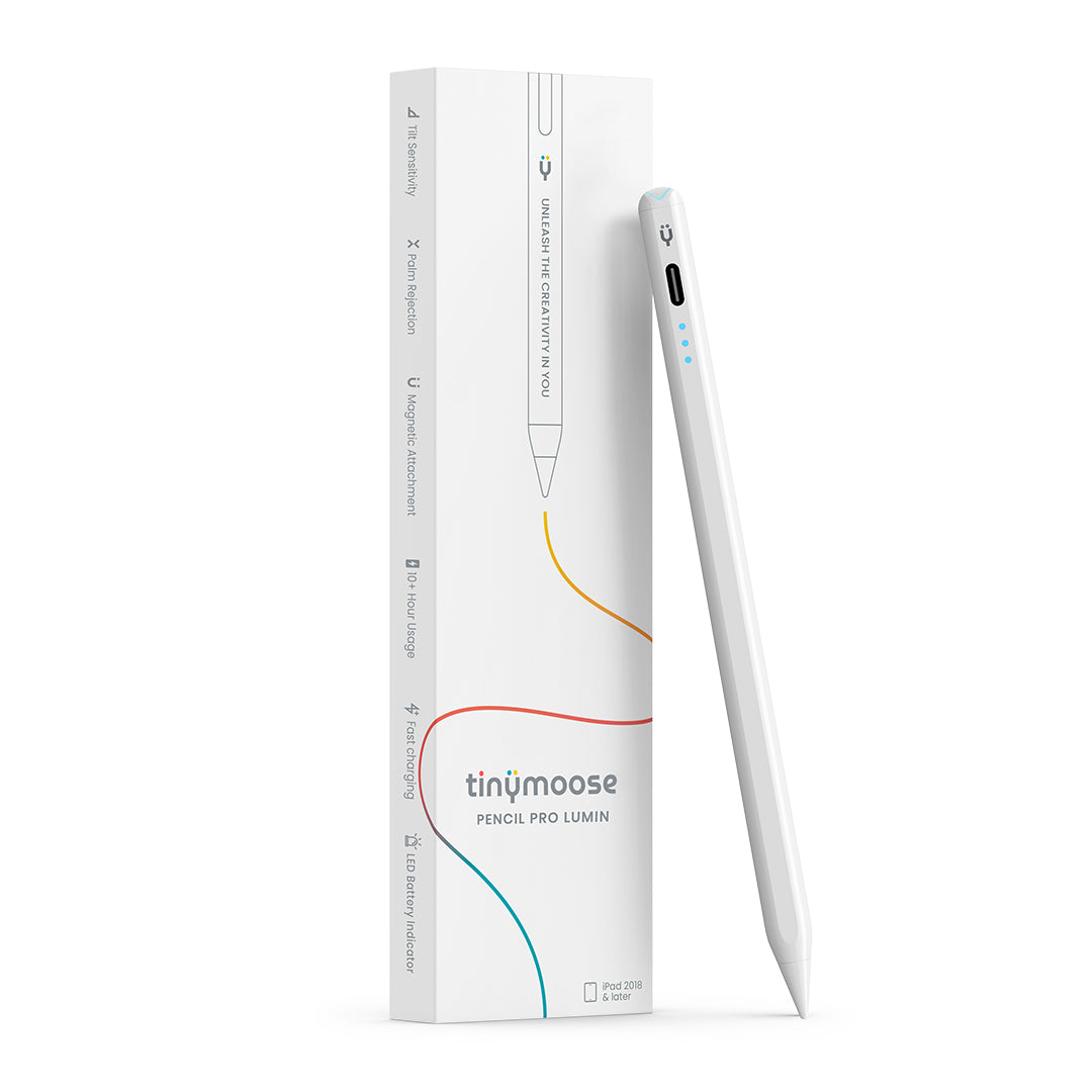 Pencil Pro Lumin Alpine White – iPad stylus with LED and palm rejection