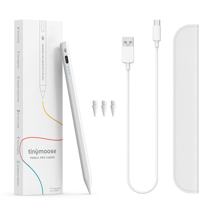 Pencil Pro Lumin Alpine White – iPad stylus with LED and palm rejection