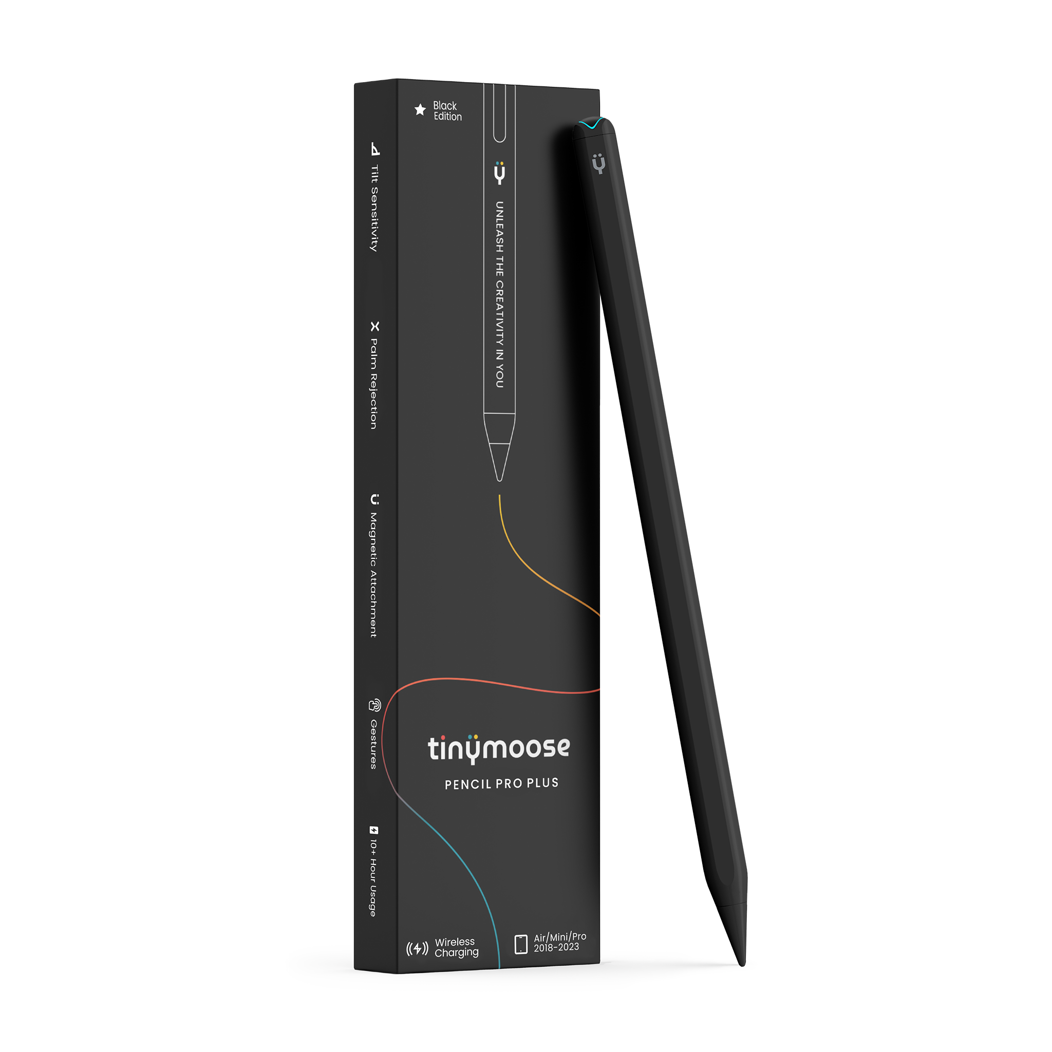 Pencil Pro Plus – Compatible with iPads (2018–2023) with Wireless Charging – Midnight Black