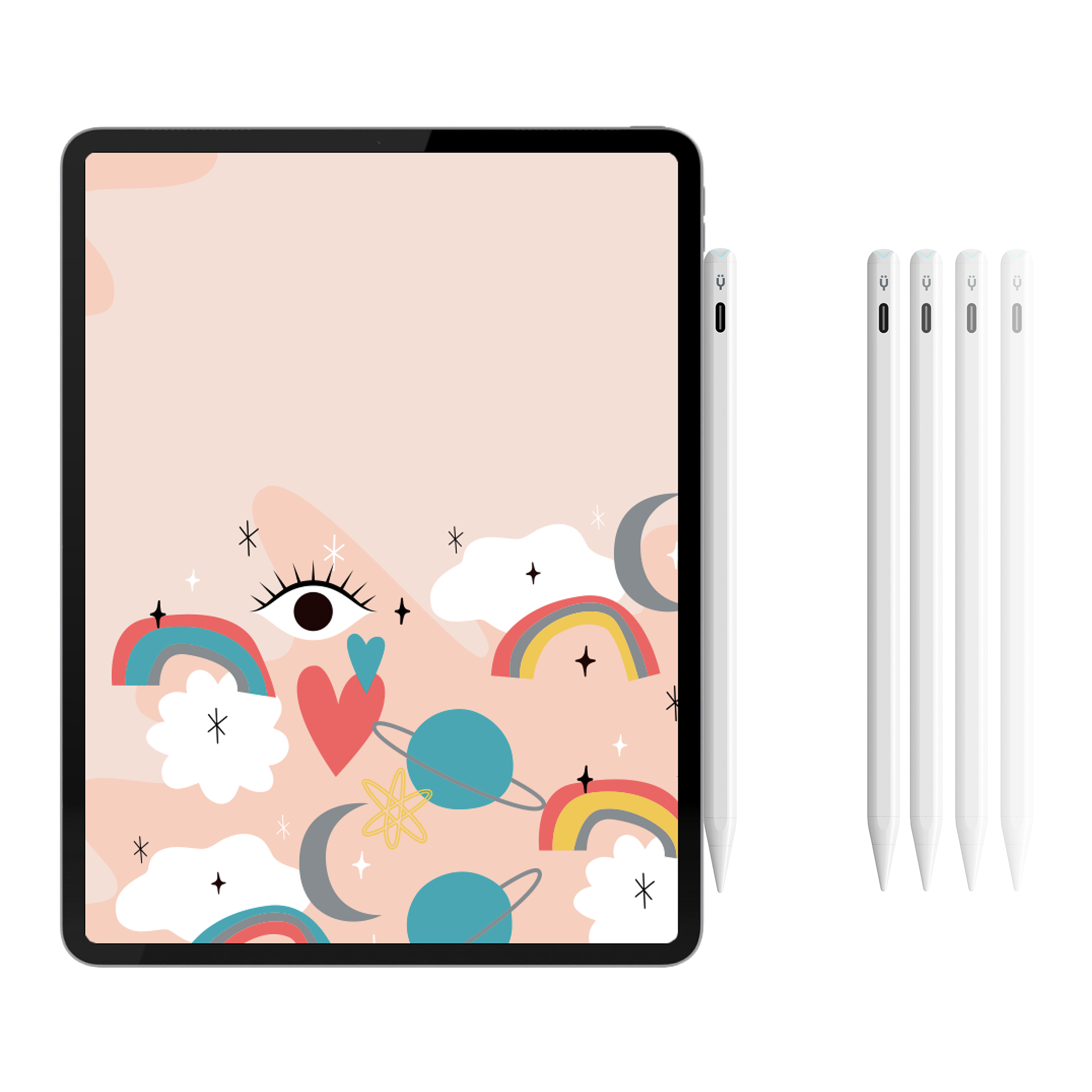 Pencil Pro (White) – Compatible with iPads (2018 and Newer)