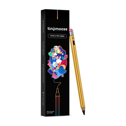 Pencil Pro Sketch - iPad Pen With USB-C Charging | Zebra Yellow