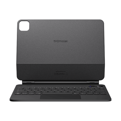 SpacePad Pro iPad Keyboard - Black - (iPad Air 11 (4th–5th Gen) / Pro 11) shown with open keyboard and case design.