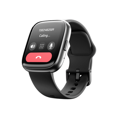 Tempo Go Smartwatch with 100 Sports Modes & Heart Rate Monitoring - Midnight Black