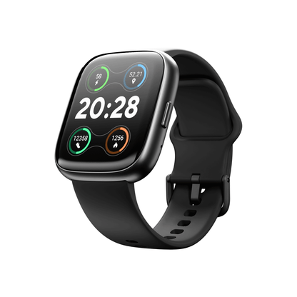Tempo Go Smartwatch with 100 Sports Modes & Heart Rate Monitoring - Midnight Black