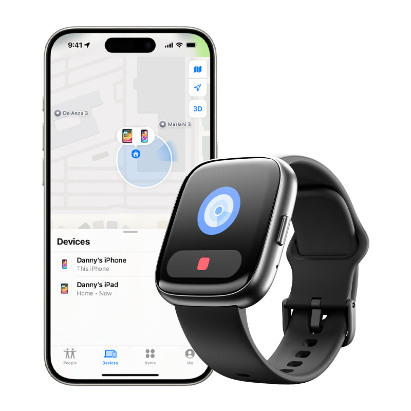 Tempo Go Smart Watch with Bluetooth Calls and 10-Day Battery life and tinymoose fit app integration