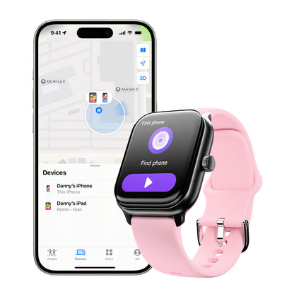 Tempo Smartwatch with Bluetooth Calling- Shadow Pink