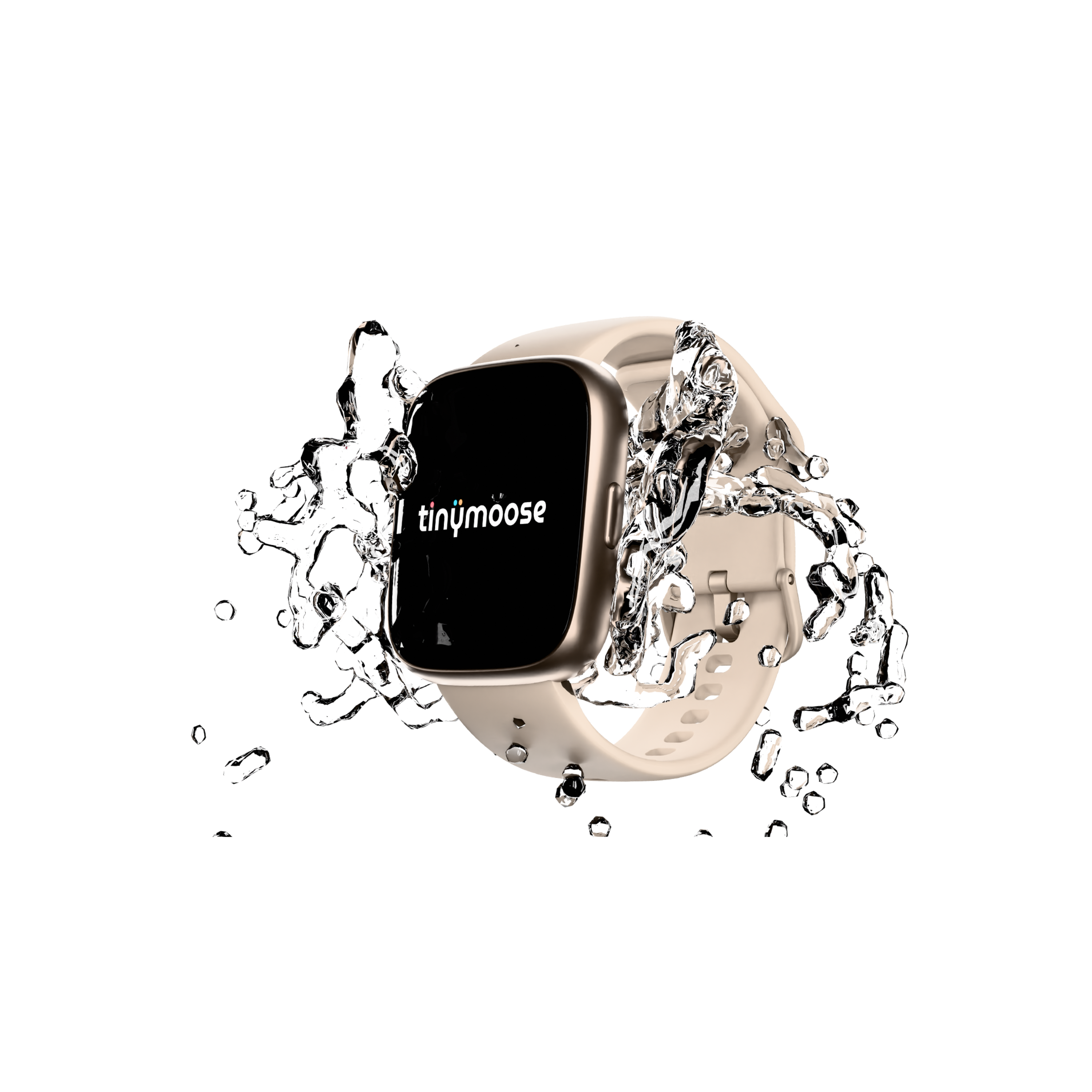 Tinymoose Tempo Go Smartwatch in pink – IP68 waterproof fitness watch with 10-day battery. | ساعة تاينيموس تيمبو جو الوردية – ساعة ذكية مقاومة للماء IP68 وبطارية تدوم 10 أيام.
