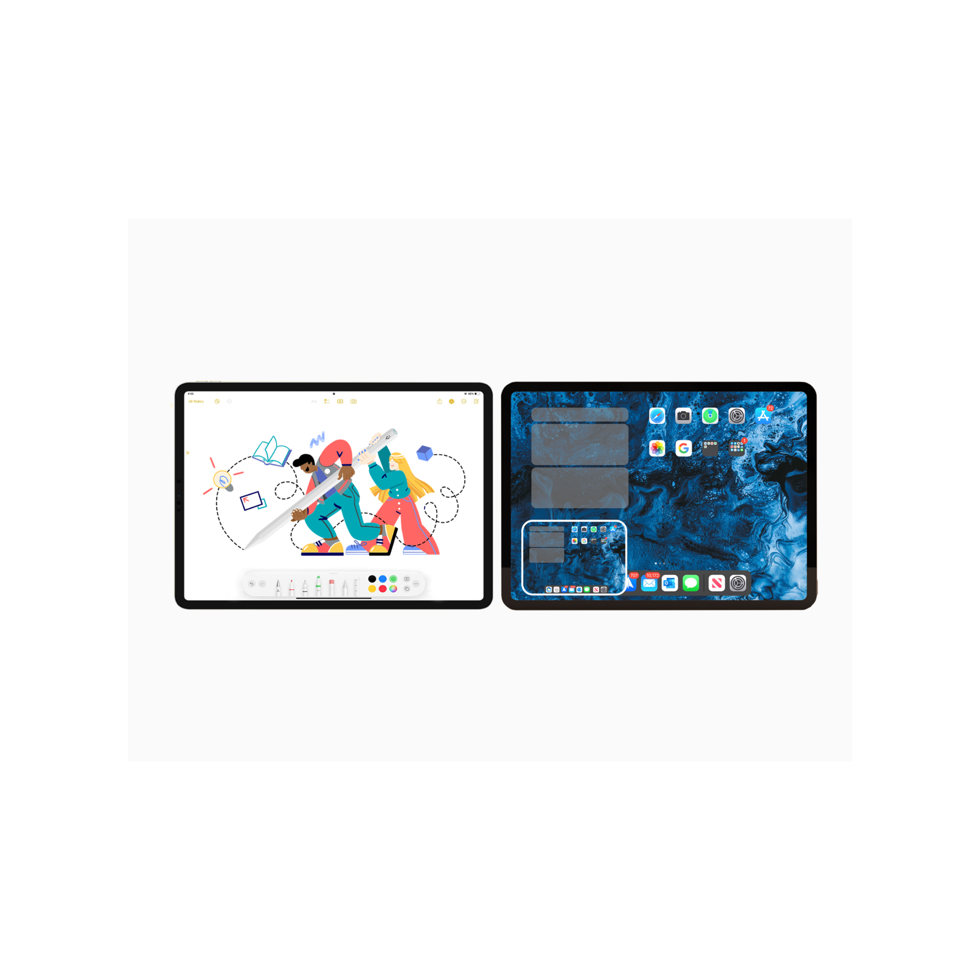 Tinymoose Pencil Pro 2 – shortcut buttons for iPad app control, exit apps and open multitasking view instantly | قلم تاينيموس برو ٢ – أزرار اختصار للتحكم بتطبيقات الآيباد، للخروج من التطبيقات وفتح وضع المهام المتعددة فوراً