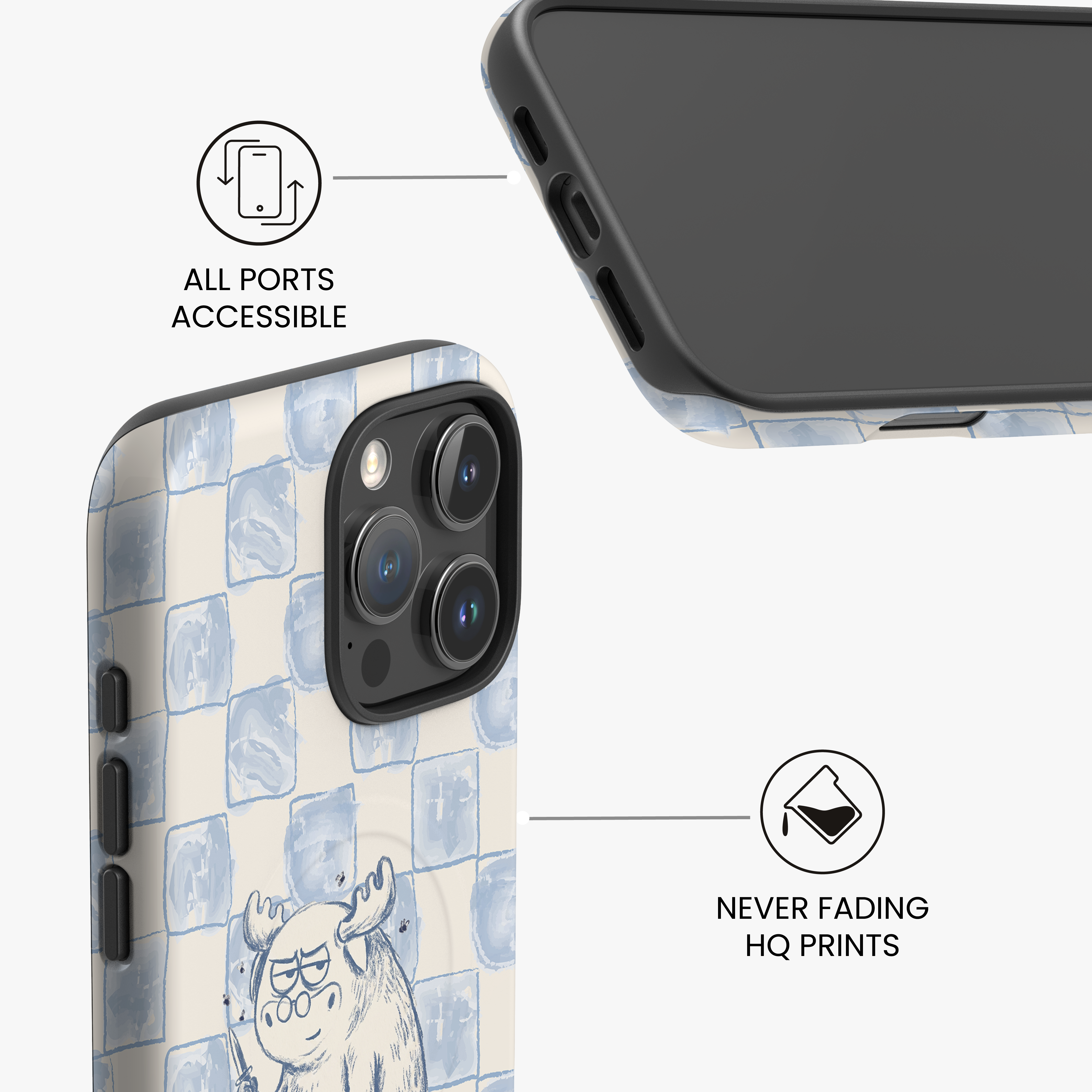 Grumpy Moose Glossy MagSafe Tough Case for iPhone
