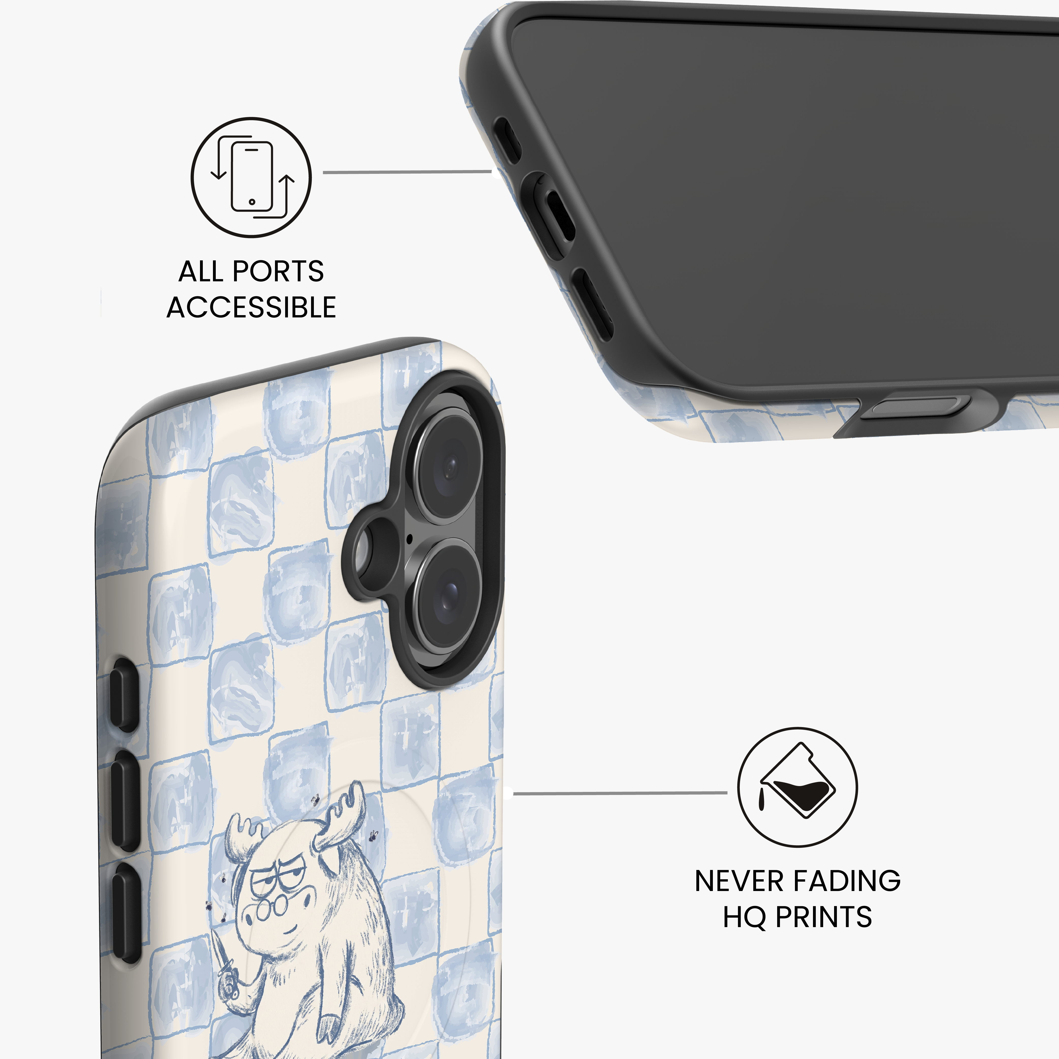 Grumpy Moose Glossy MagSafe Tough Case for iPhone