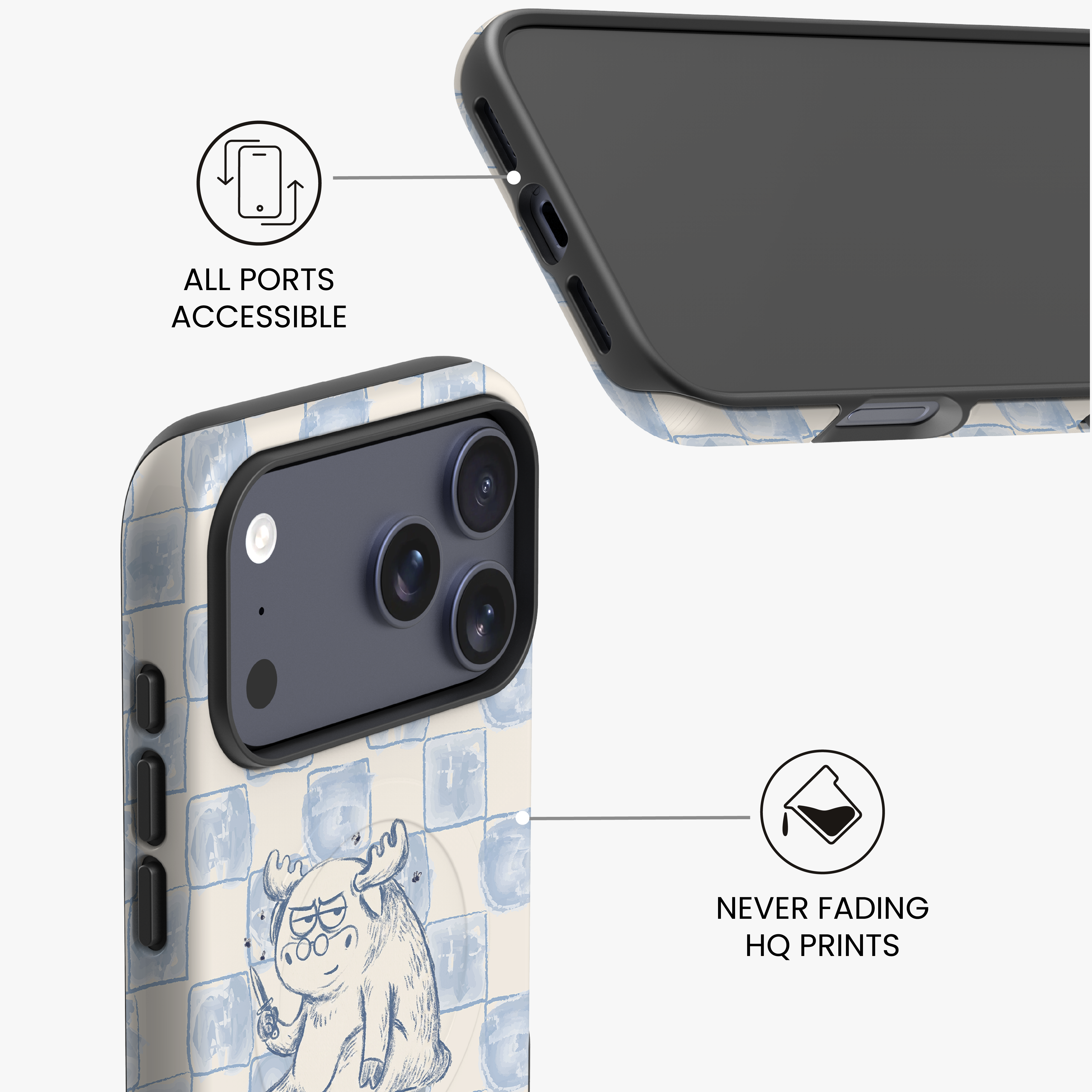 Grumpy Moose Glossy MagSafe Tough Case for iPhone
